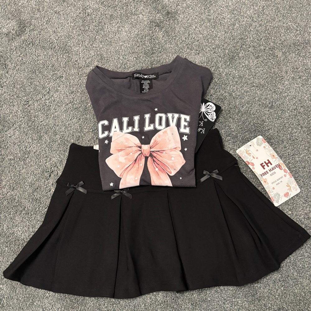 Cali Love Kids Set - Gray and Black